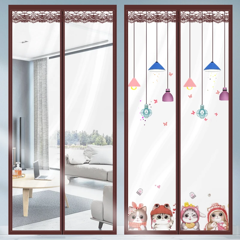 空调门帘冬季防风防寒保暖加厚透明塑料软门帘家用卧室免打孔自粘