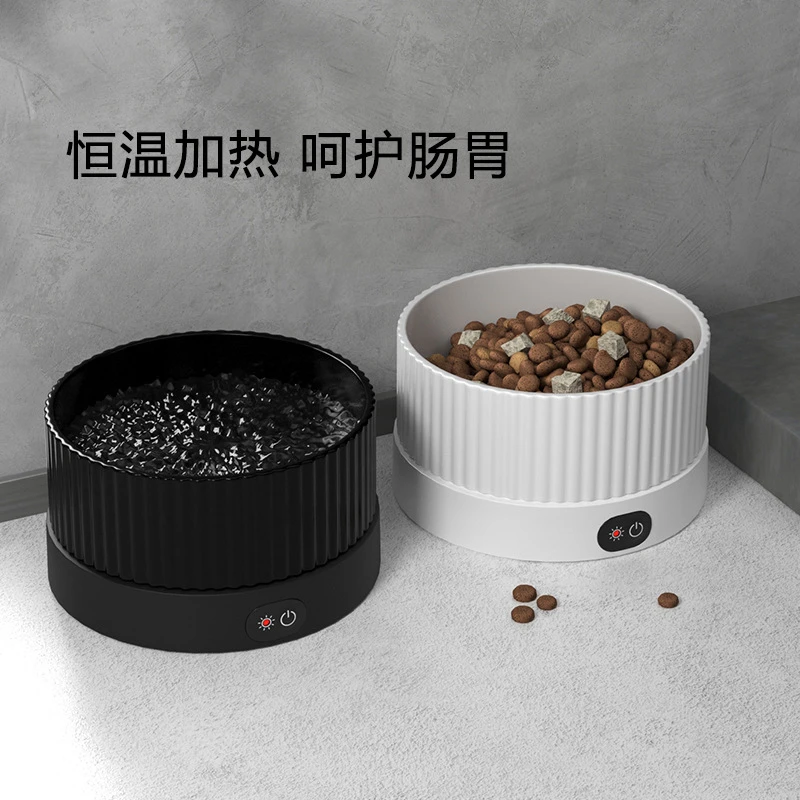 猫咪恒温饮水机加热保温饮水碗冬季宠物狗狗陶瓷碗喝水器温度可调