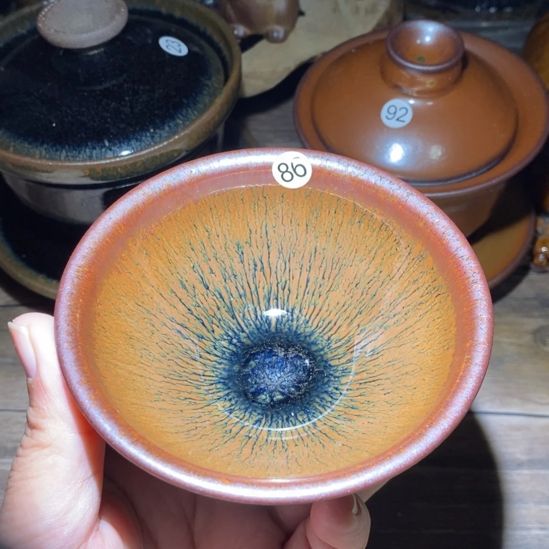 茶盏柴烧手工束口