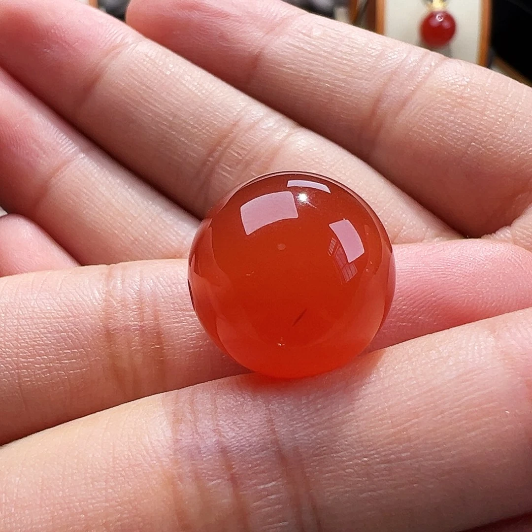 南红玛瑙单珠16未镶嵌