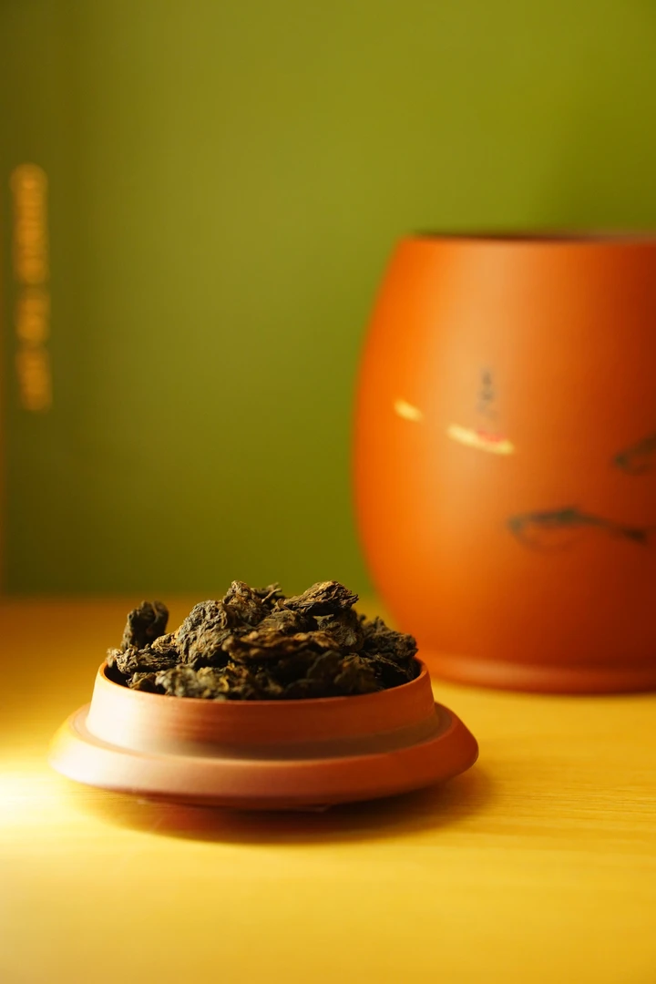 十年金花茶头 普洱茶 180g熟茶 2012十年老料（带建水紫陶存茶罐）