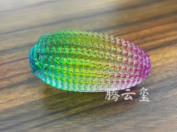 （玉米）招财琉璃摆件手把件