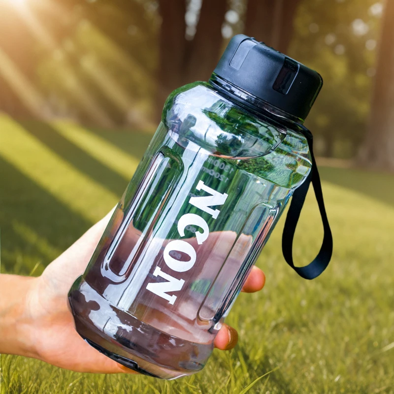 塑料水杯户外运动大容量防摔健身便携加厚耐摔大号杯子水杯大水壶
