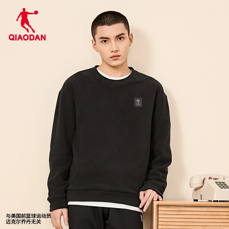 【闫东专属】中国乔丹男2024秋新款摇粒绒保暖上衣XWD43231305R