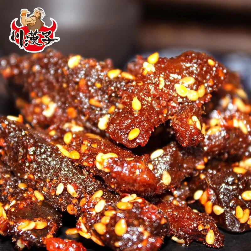 川汉子泡椒麻辣味牛肉干50g*6袋四川特产成都美食小吃零食吃货