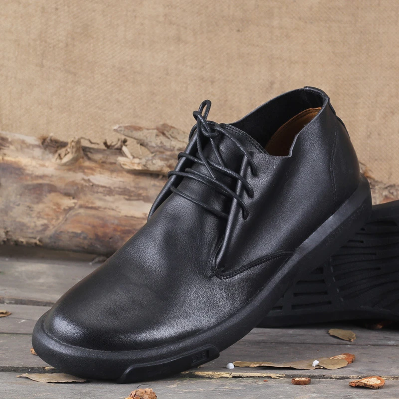 清货休闲鞋夏季透气真皮男鞋复古男士百搭皮鞋高档皮纯牛皮鞋软底