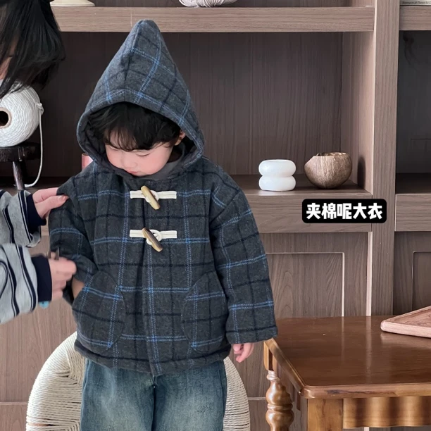 12/15【高级感】小童呢大衣夹棉宝宝外套冬款