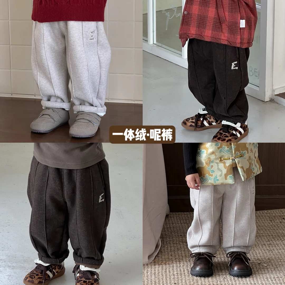 12/5【加绒呢裤】小童加绒休闲裤呢裤宝宝长裤冬季
