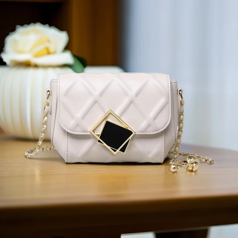 链条包包2024夏季新款女包潮时尚菱格包欧美单肩小香风斜跨包包