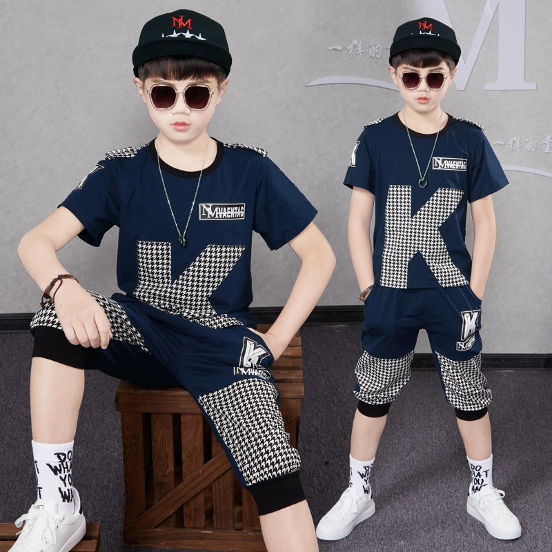 儿童服装男童夏装套装2025新款宝宝帅气夏季套装洋气男孩潮牌服装