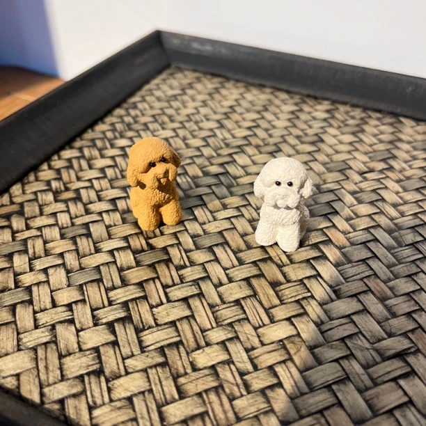 紫砂泰迪狗茶宠摇粒绒