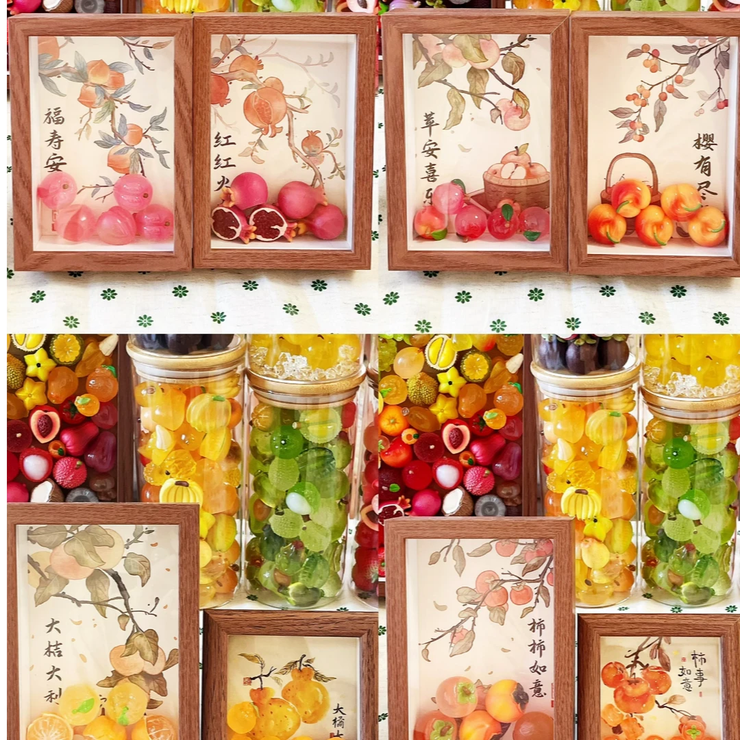 【现场拆盒】树脂手工diy产品可爱现货水果创意玩具桌面摆件热销女