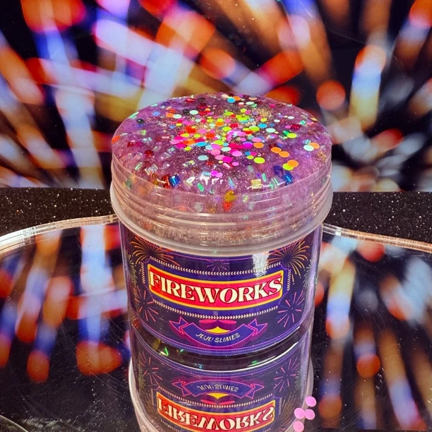 烟花｜变色龙多彩冰苏填充物手工安全史莱姆解压玩具猪猪史莱姆