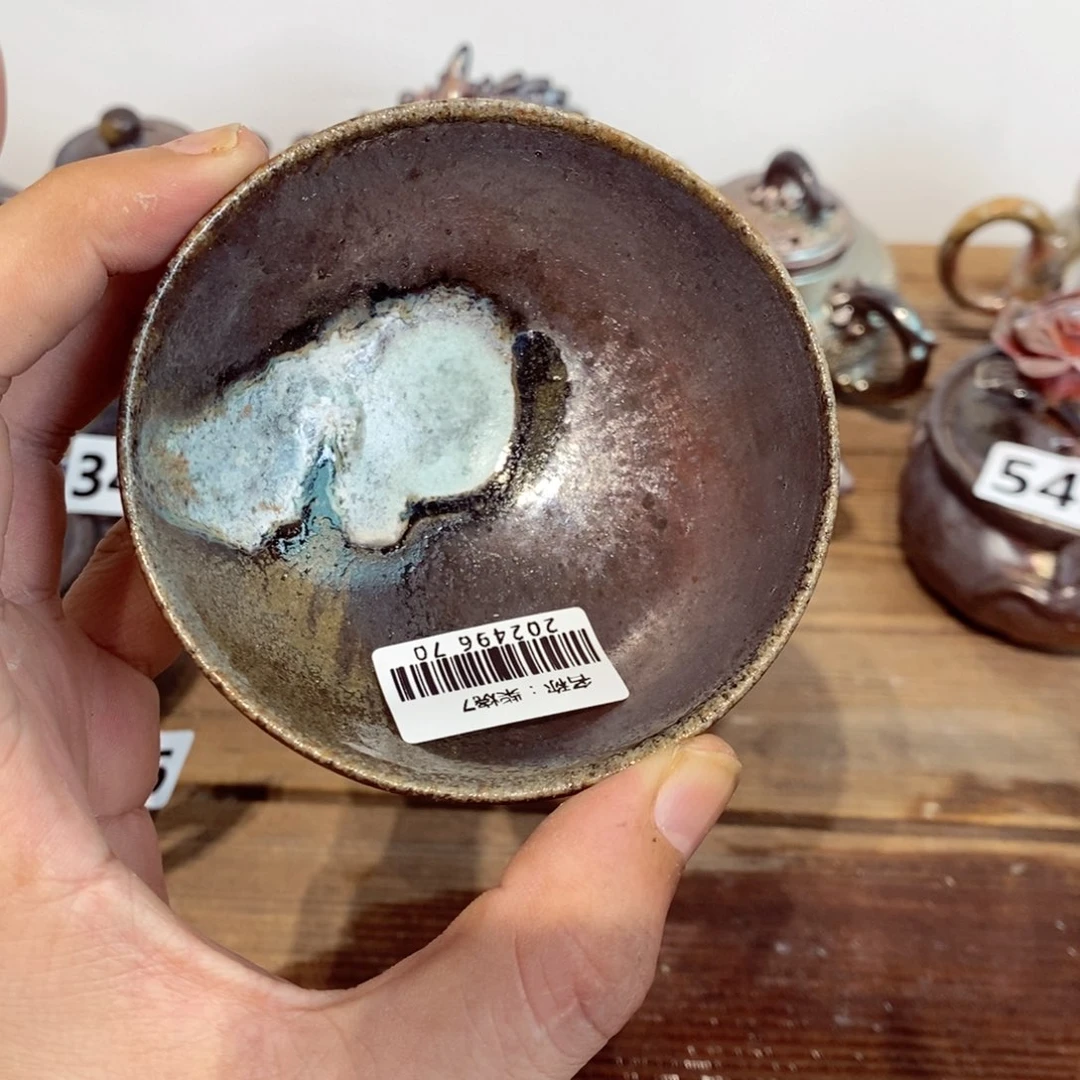 柴烧茶具陶瓷杯子