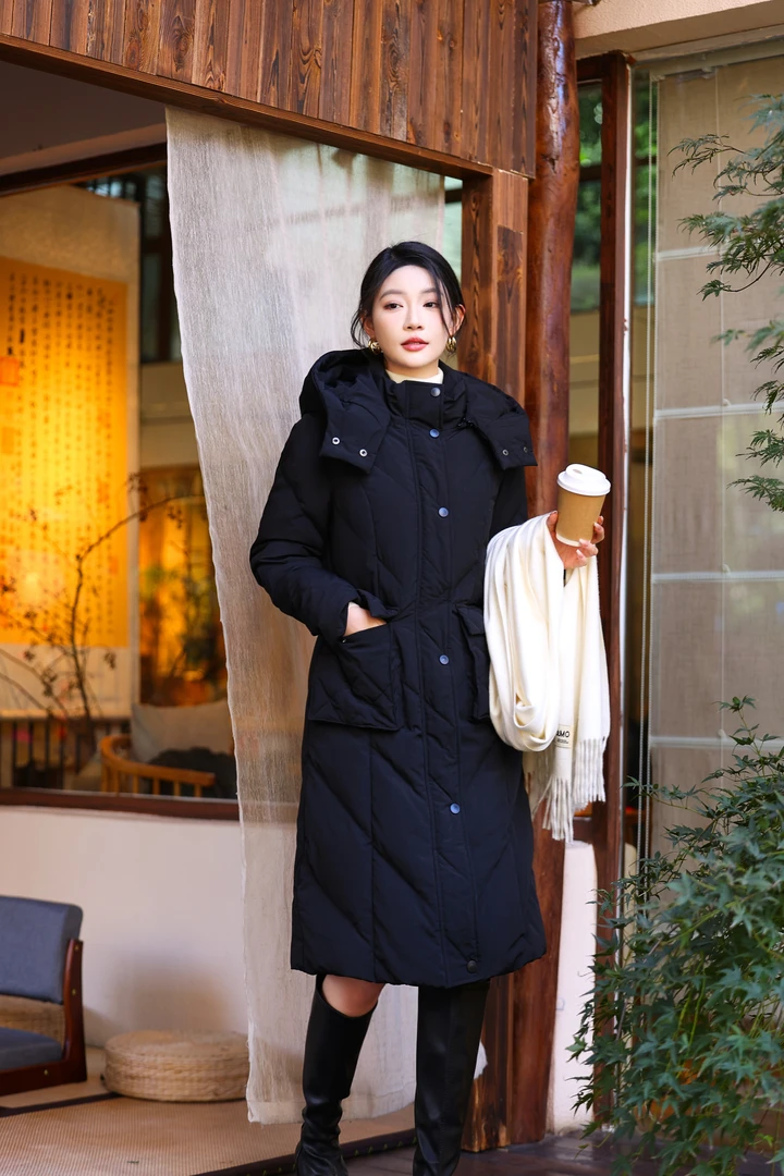 宇芯亿2026新款羽绒服长款90白鸭绒显瘦加厚风保暖无静电羽绒服