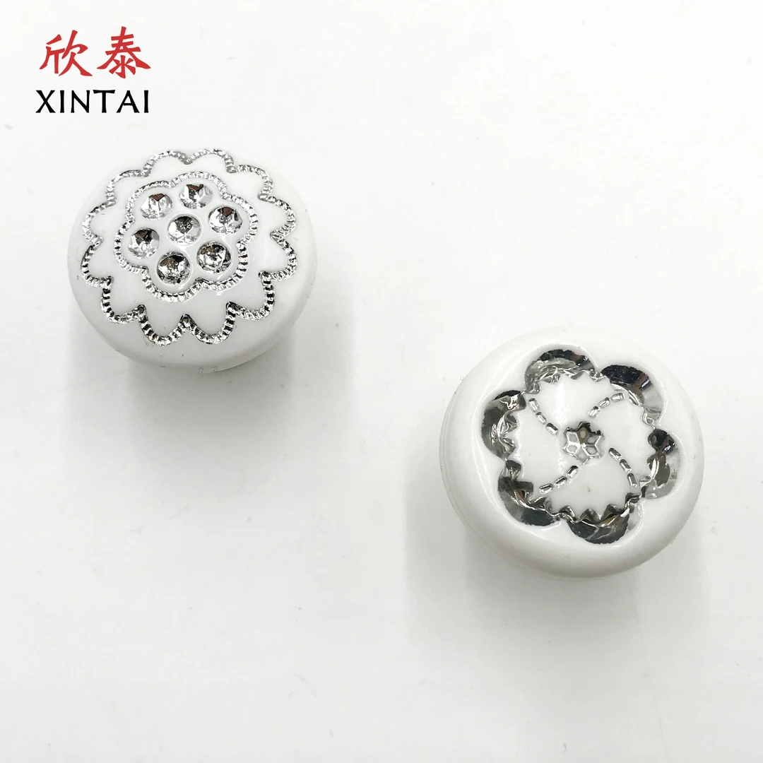 云锦新品复古塑料花形拉手 单孔ABS小拉手