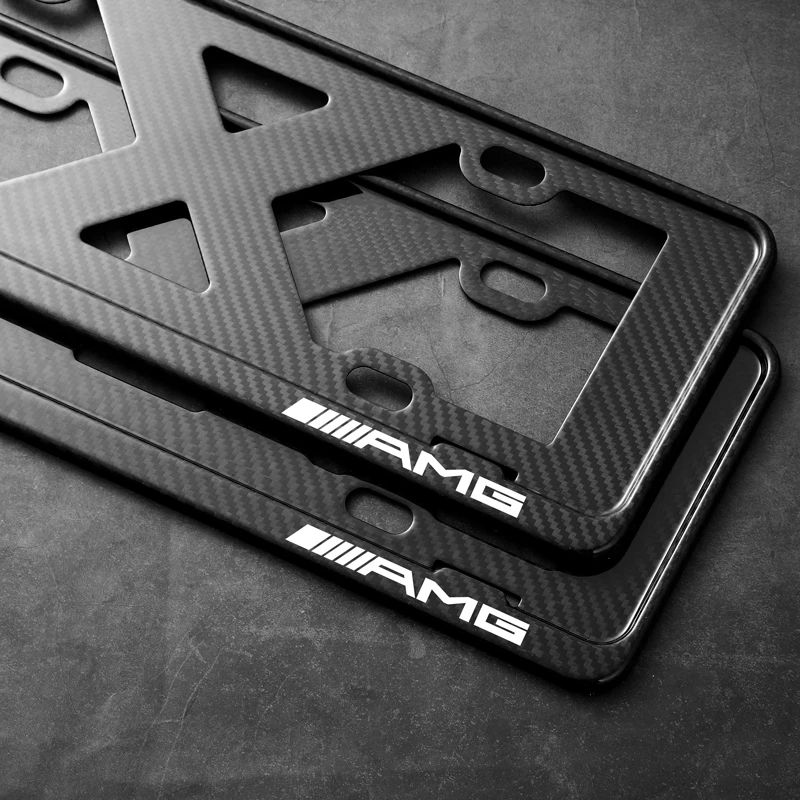 碳纤维牌照框架车牌边框奥迪奔驰宝马路虎汽车牌照号保护框