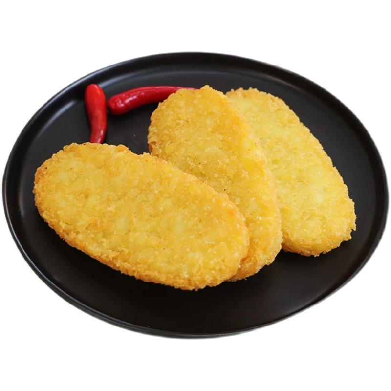 蓝顿旭美椭圆薯饼30片/袋肯德基闵乐心冷冻半成品薯条油炸小吃