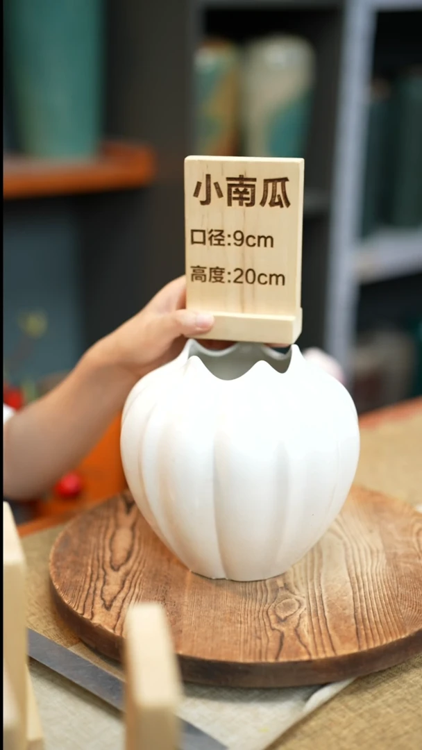 【闪购商品】花器白色小南瓜