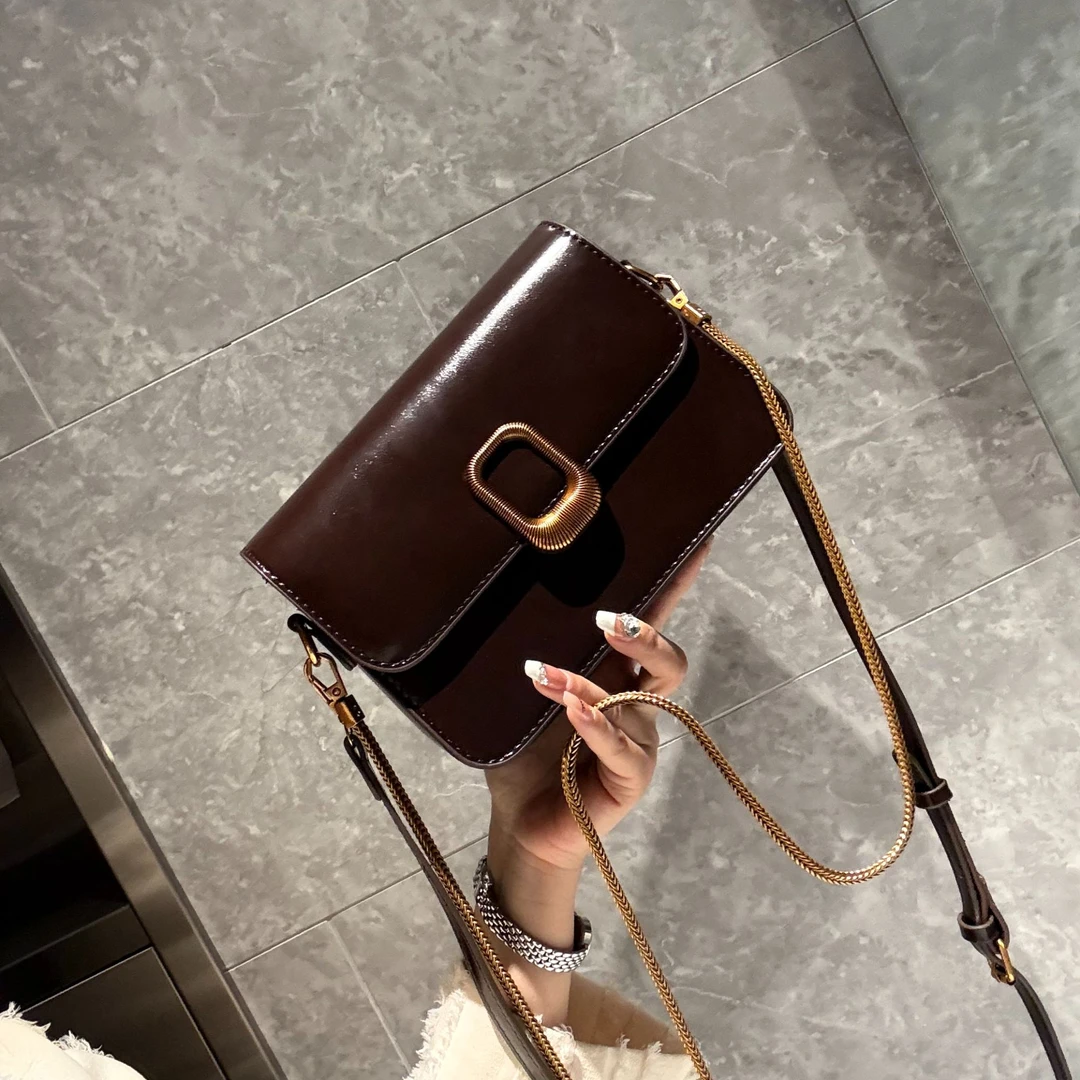 豆腐包多格层小方包百搭斜挎包时尚洋气单肩包2024新款韩版秋冬