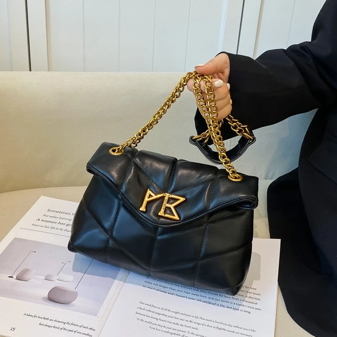 大容量斜挎包菱格链条腋下包高档轻奢单肩包2024新款韩版ins秋冬