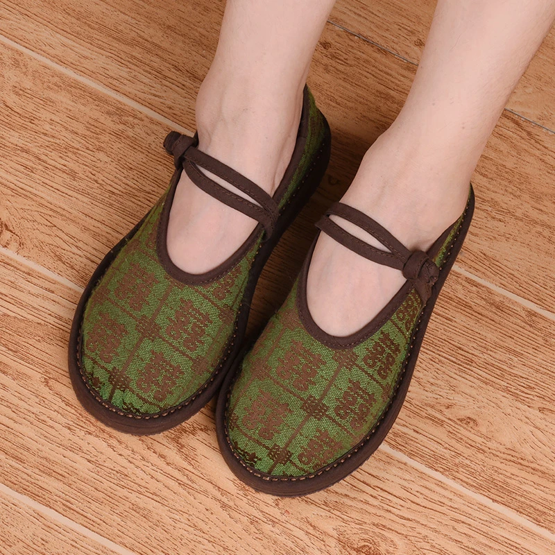 【双喜临门-盘扣】布鞋千层底布鞋民族风系带平底老北京布鞋