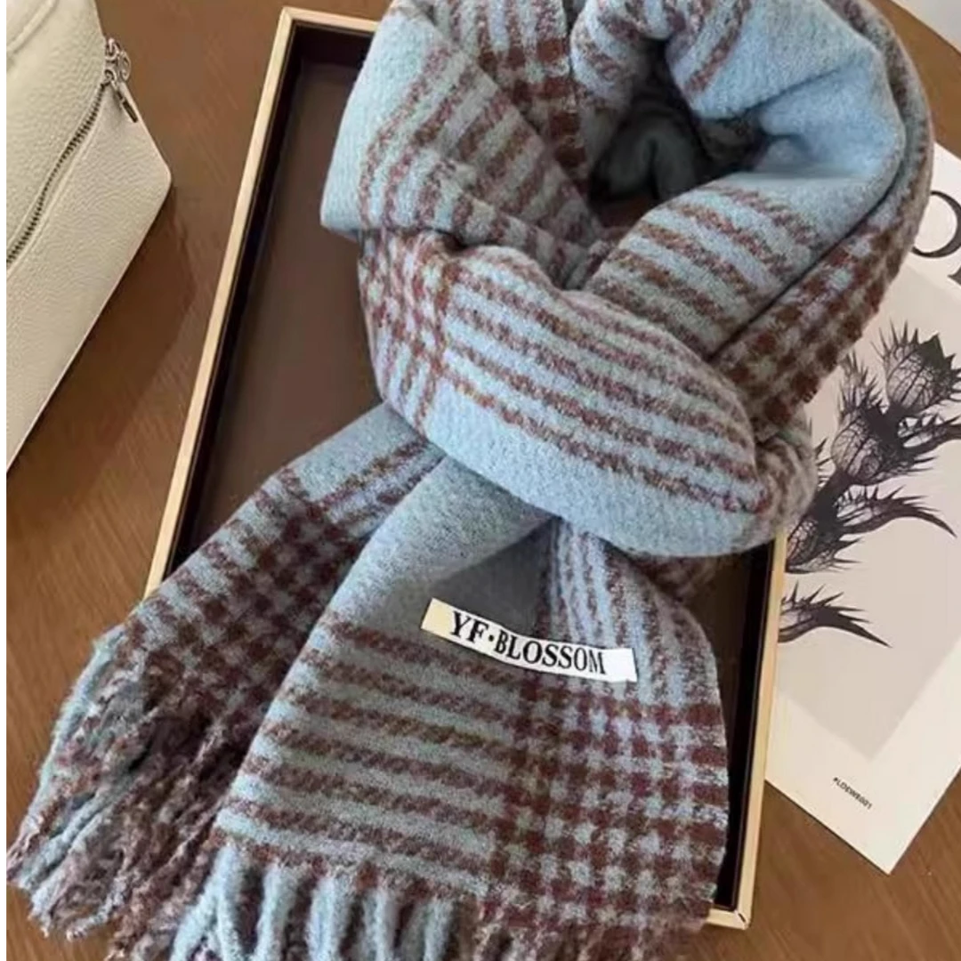 英国CospKosp  蓝调梦境冬季围脖保暖围巾百搭多功能长款披肩女士