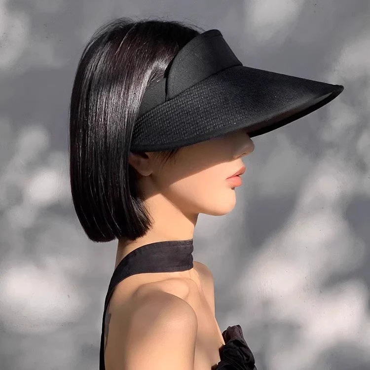 英国Cosp Kosp休闲出游大檐百搭草编空顶帽夏季户外遮阳防晒帽子