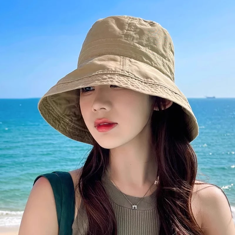英国CospKosp渔夫帽户外女折叠防晒百搭防晒出游遮阳帽女孩