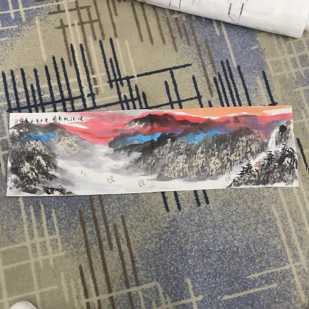 绘画三尺斗方山水作品44