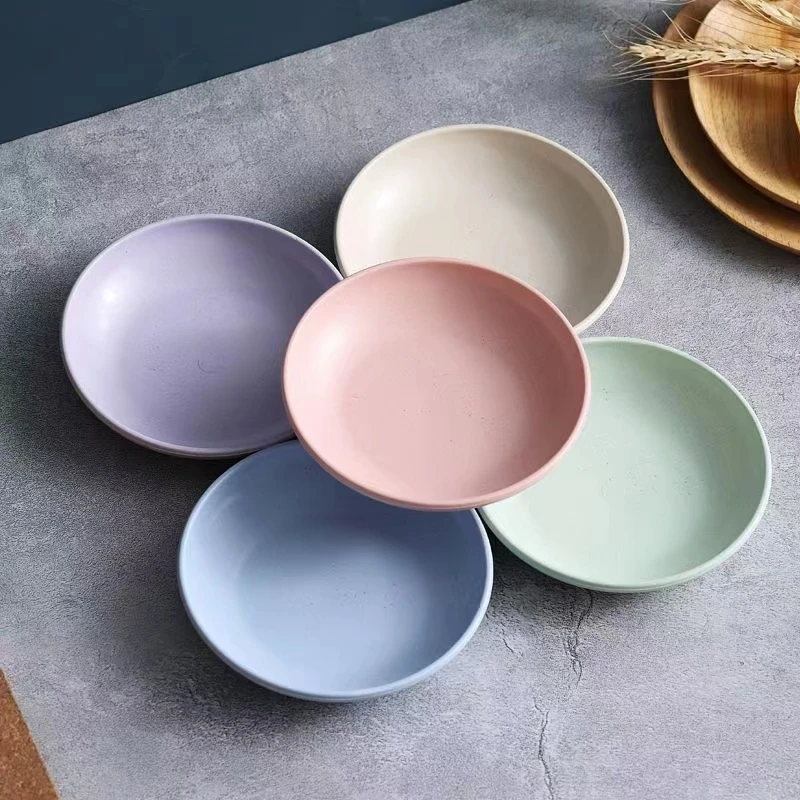 【主播送福利】碟小麦秸秆圆形小号10厘米吐骨盘送金片