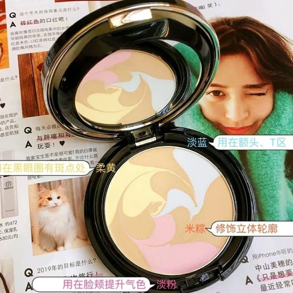 ［专柜正品］炫色修颜蜜粉饼遮瑕定妆控油贴服提亮修饰不卡粉不脱妆