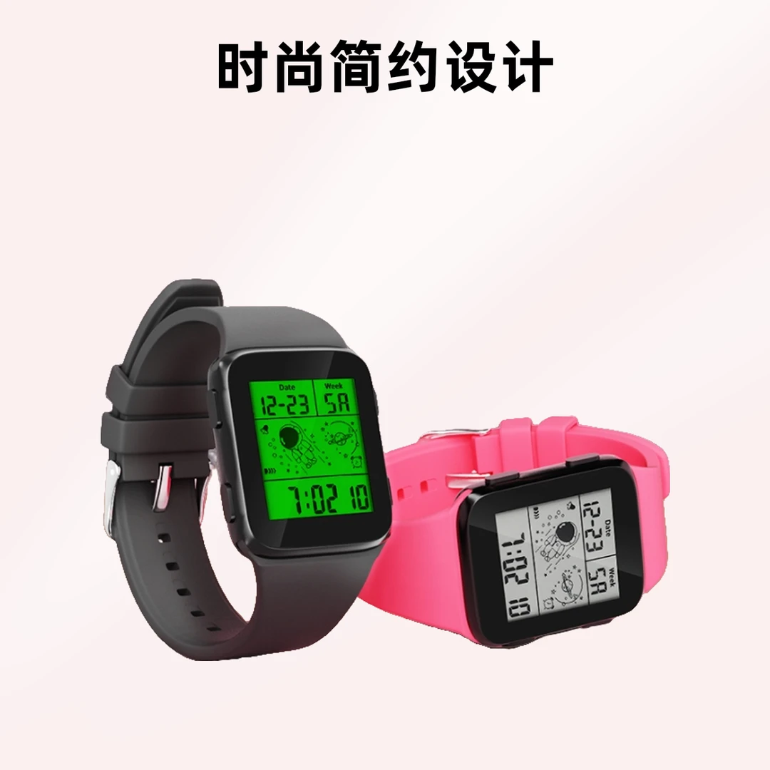 多功能学生防水夜光LCD电子手表适合小学生初中生高中生佩戴适用