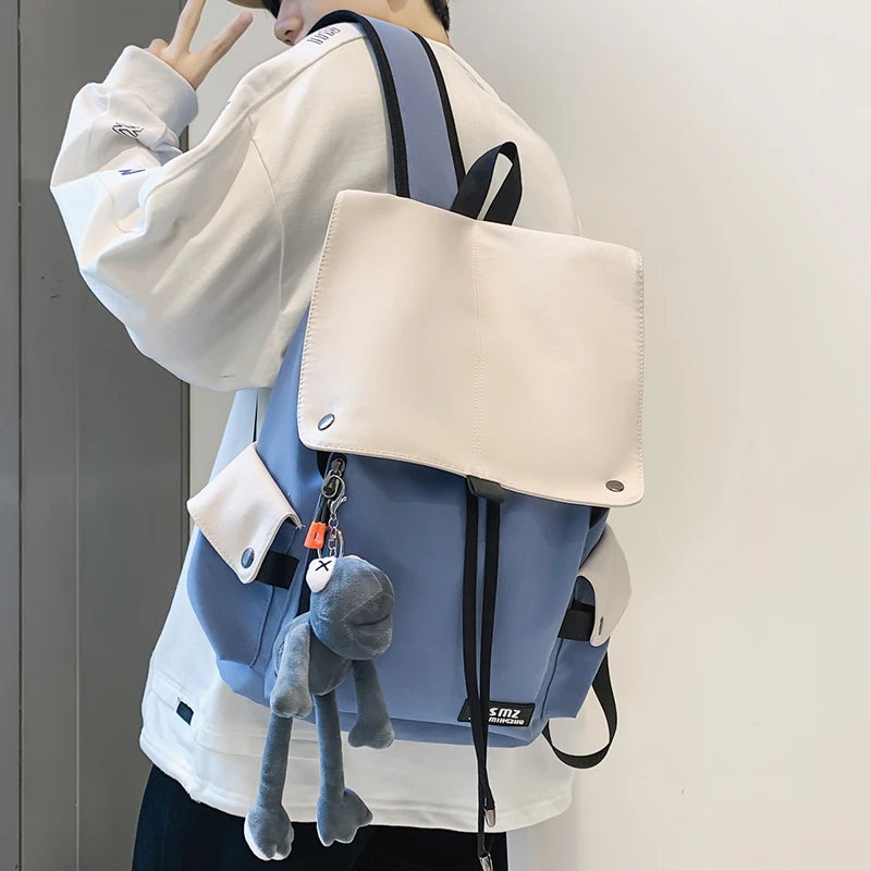 书包男初中高中生大学生女生肩包中学生简约男士双肩包青少年背包