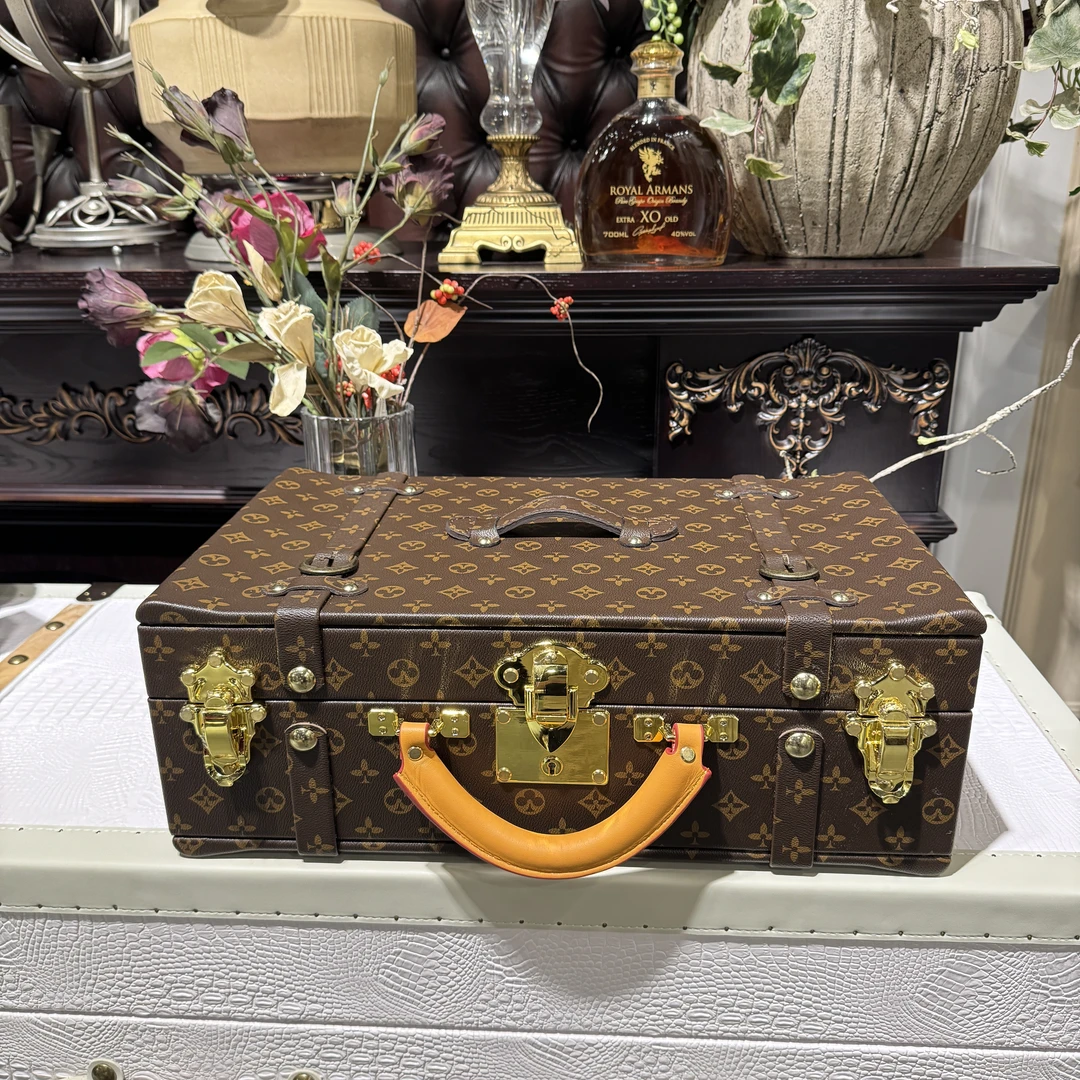【源头工厂】经典仿老花美式复古储物箱/收纳箱52x30x18cm长宽高