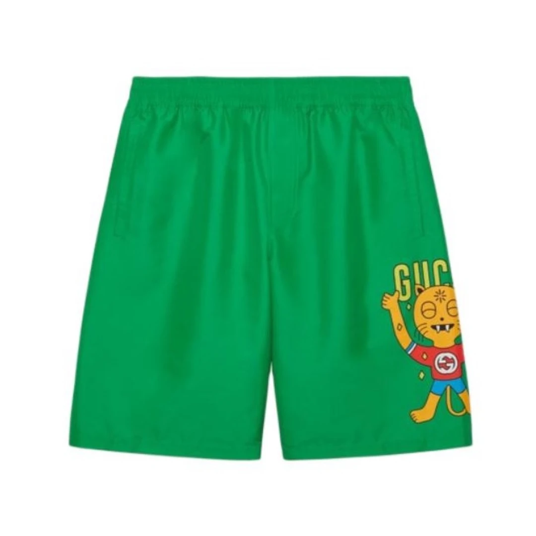 全新未使用 GUCCI/古驰 全新未使用  古驰gucci卡通图案logo短裤