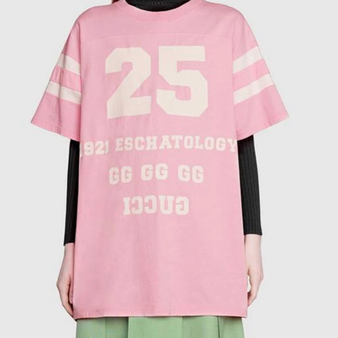 GUCCI/古驰古驰Gucci/男女同款休闲时尚25号印花夏季短袖T恤