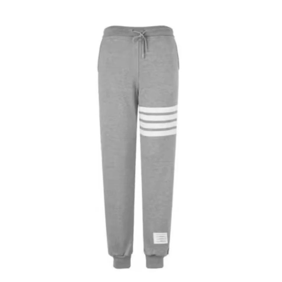 全新未使用 THOMBROWNE 汤姆布朗TB浅灰经典休闲运动卫裤