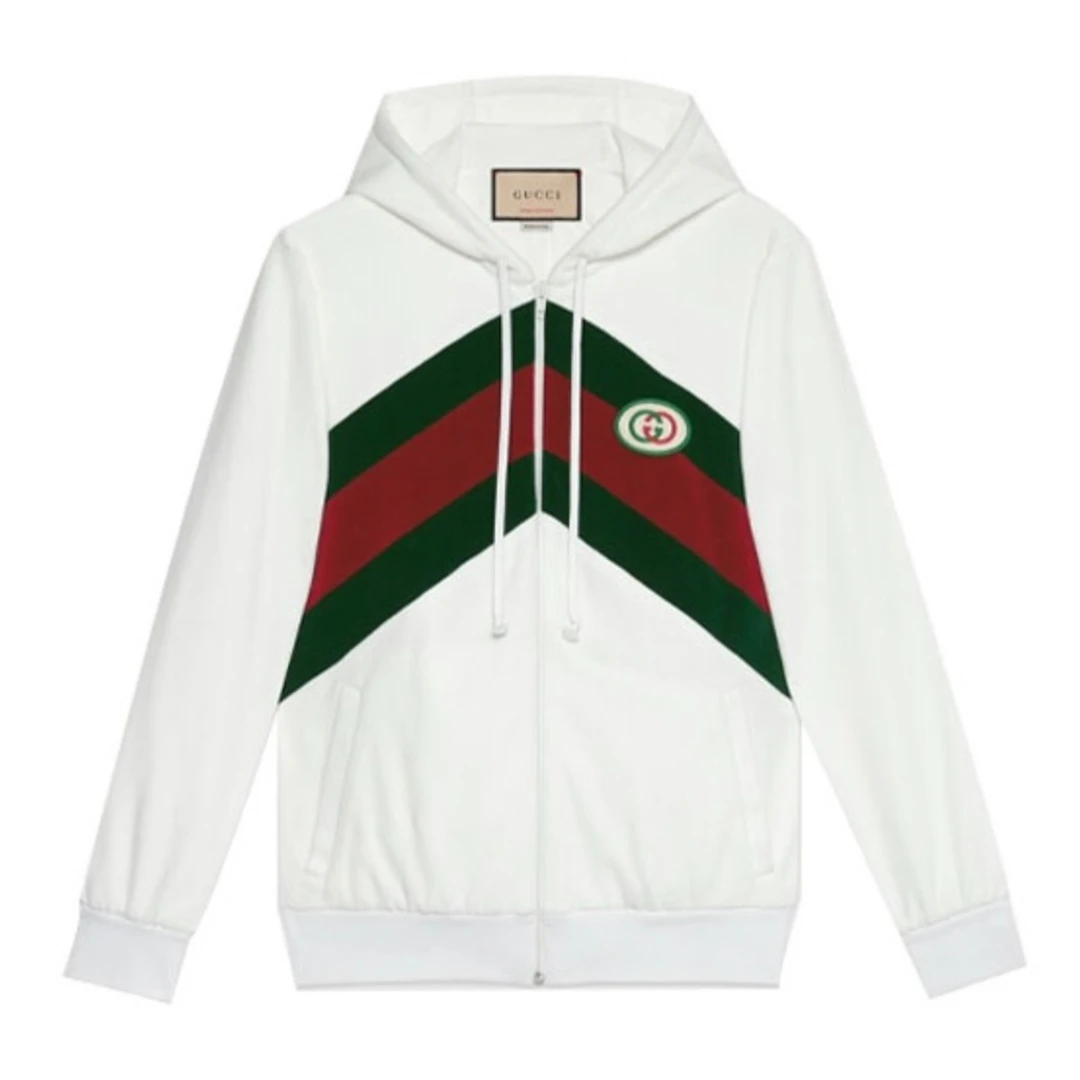 GUCCI/古驰古驰Gucci拉链拼色连帽夹克男女款外套