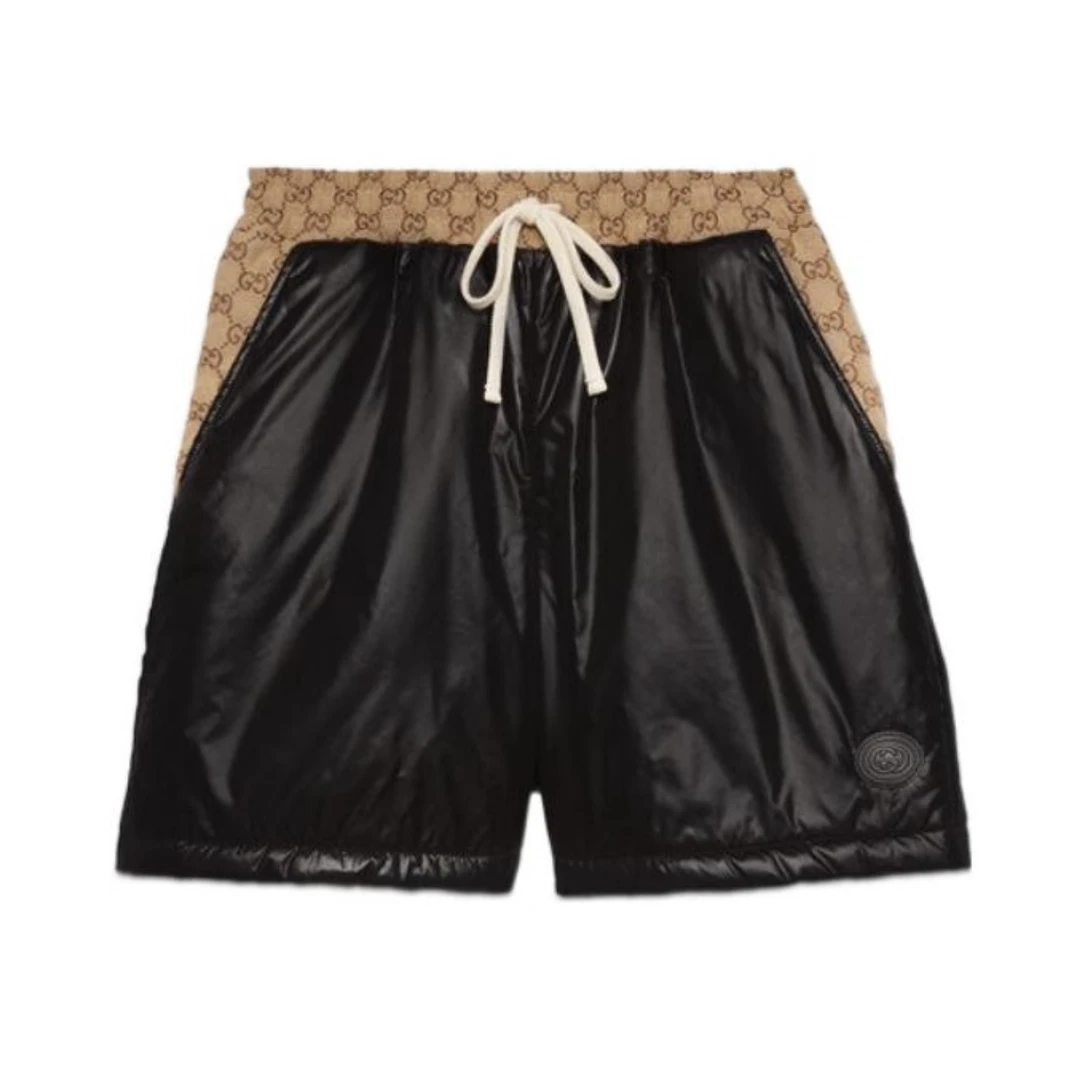 全新未使用 GUCCI/古驰 古驰Gucci女士黑色拼接logo微标短裤