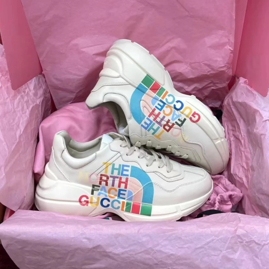 全新未使用 GUCCI/古驰 联名款男女同款老爹鞋运动休闲