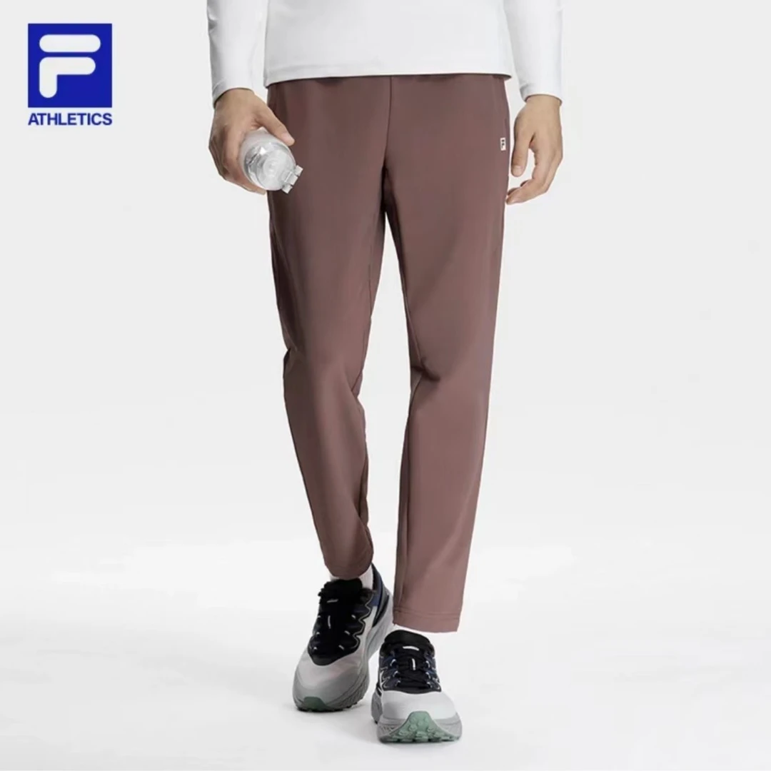 FILA/斐乐冬季【四面弹防风防水】男子健身直口梭织长裤A11M341808F