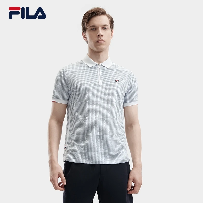 FILA/斐乐男士夏季新款商务休闲百搭透气短袖POLO衫F11M421108F
