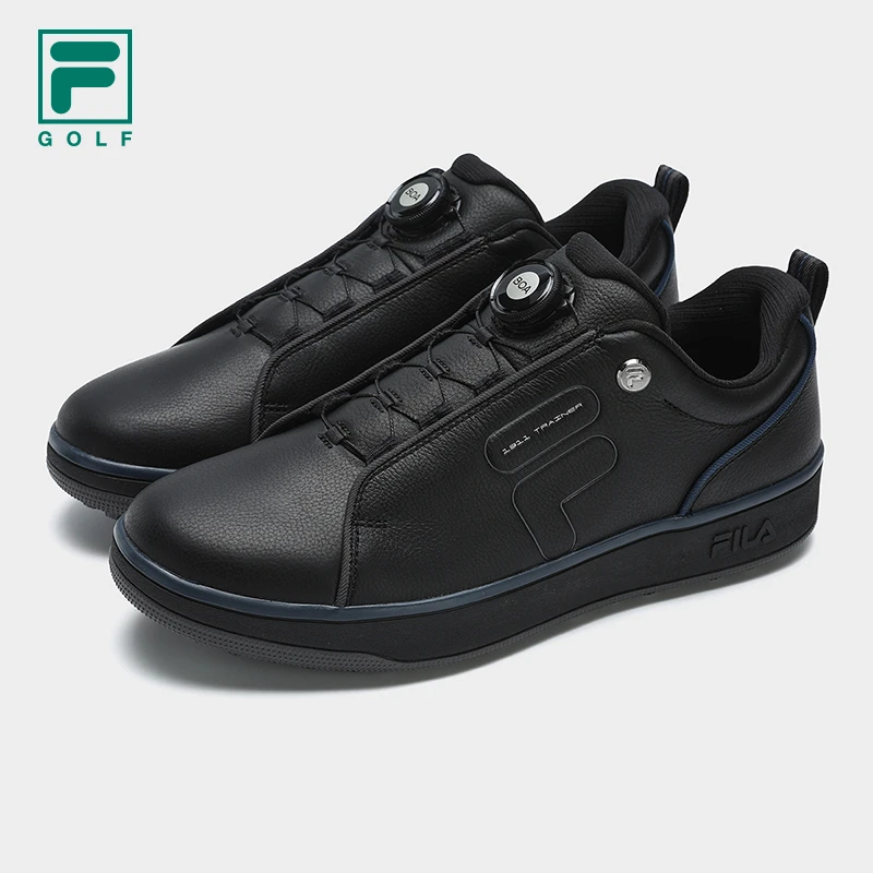 FILA斐乐冬季新款男士高尔夫户外皮革商务休闲旅游鞋A12M441705F