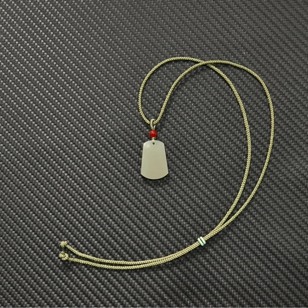 【碧雲珠宝】天然和田玉无事牌手工气质精美时尚