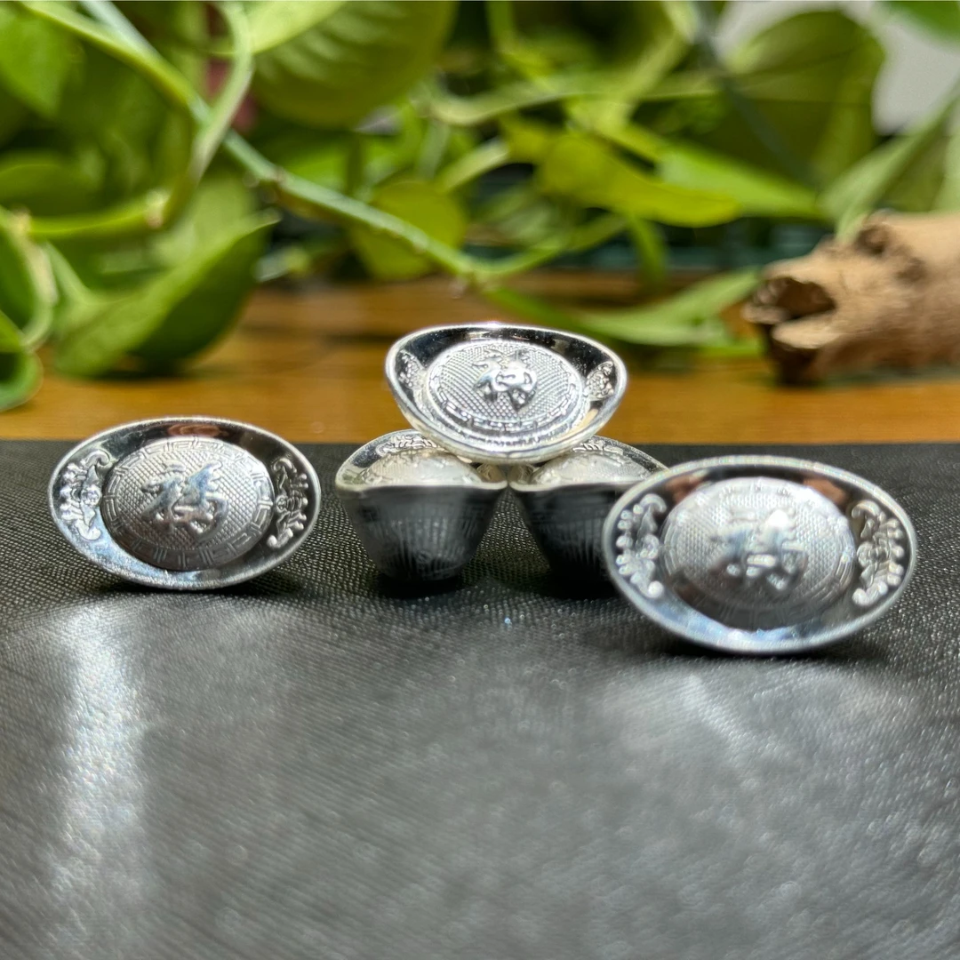 足银银制品 一锭银999足银制品手工银元宝（多样性发一件）