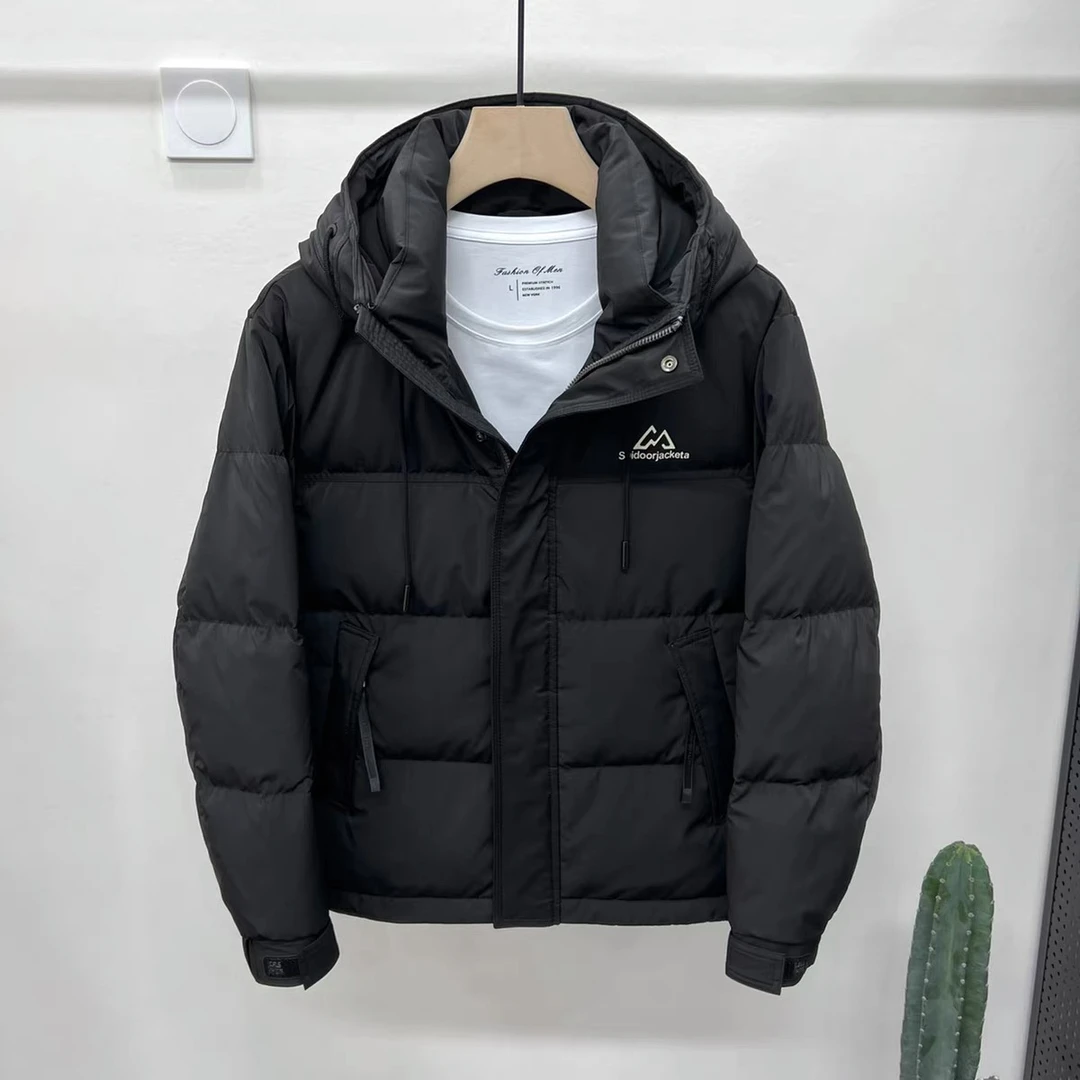 加厚保暖外套男款秋冬羽服潮流男士休闲百搭宽松冬装连帽男28812