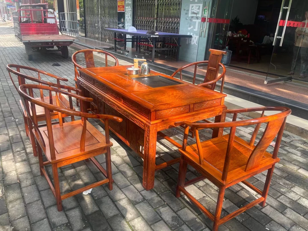 实木家居茶台6件套180X90X80