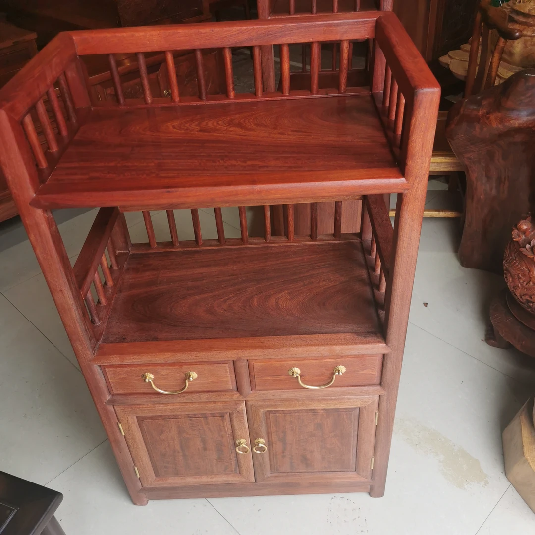 实木茶水架，置物架