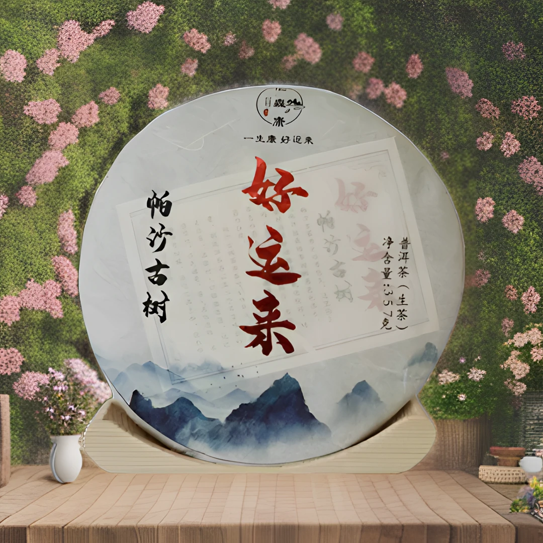 云南普洱茶生茶饼礼盒好喝甘甜严选产区精选生态云南普洱茶饼茶叶